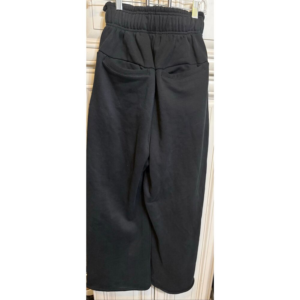 Entire Studios Teen High Waisted Relaxed Wide Leg Sweatpants Black Size 2XS